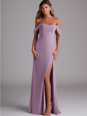 Saige Convertible Bridesmaid Dress Wisteria Chiffon